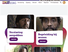 Tablet Screenshot of iriszorg.nl
